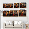 Retro Jazz Band Canvas Print, Black Female Bassist Harlem Night Club Music Wall Art
