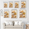 Rustic Sunflower Kitchen Shelf Wall Decor Canvas Print