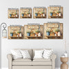 Peace Hope Faith Love Daisy Farmhouse Kitchen Canvas Wall Art