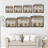 Rustic Motivational Wall Decor, White Daisies Mason Jars With Positive Quotes “Every Day Is A Gift” Butterfly Weathered Wood Canvas Art, Horizontal Country Farmhouse Floral Artwork