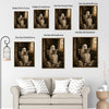 Funny Ghost Reading Newspaper On Toilet Halloween Framed Wall Art Print