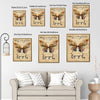 Let It Be Whisper Words of Wisdom Framed Wall Art Vintage Butterfly Music Lyric Print