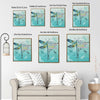 I Am The Storm Dragonfly Canvas Print, Inspirational Empowerment Teal Rustic Wall Art For Women