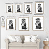 Whimsical Otter Bathroom Poster, Cute Otter Holding Toilet Paper Sketch Print, Humorous Restroom Wall Art for Animal Lovers