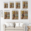 Inspirational I Am The Storm Canvas Print, Black Woman Sunflower Crown Motivational Quote Wall Art