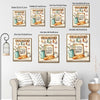 Farmhouse Funny Kitchen Quote Framed Wall Art Print