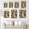 Funny Rabbit Bathroom Toilet Paper Canvas Wall Art