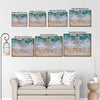 1 Peter 5:7 Framed Wall Art Cast All Your Anxiety Beach Ocean Scripture Print