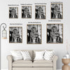 Funny Lion On Toilet Reading Newspaper Canvas Wall Art Cool Bathroom Decor