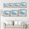 Tropical Flamingo Beach Faux Window View Wall Art
