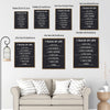 7 Rules Of Life Motivational Framed Canvas Wall Art, Inspirational Typography Quote Print for Home Office Decor