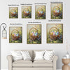 Easter Wicker Basket Colorful Eggs Wildflower Canvas Wall Art