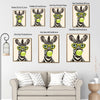 Funny Animal Canvas Wall Art, Hipster Zebra Blowing Bubblegum Wearing Sunglasses Trendy Poster