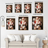 Funny Santa Holding Toilet Paper Rolls Framed Wall Art Christmas Decoration