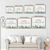 Joshua 24:15 Framed Christian Wall Art As For Me And My House Eucalyptus Scripture Print
