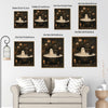 Vintage Ghost Bubble Bath Black Cat Halloween Framed Wall Art Print