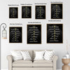 Mindset Motivational Canvas Print, Success Inspirational Quote Black Geometric Office Wall Art