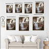 Funny English Bulldog On Toilet Reading Newspaper Wall Art, Quirky Dog Bathroom Canvas Print, Humorous Pet Restroom Wall Decor