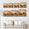 Bless The Food Before Us Coffee Croissant Canvas Wall Art