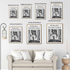 I'm That Chick Newspaper Wall Art, Retro Disco Times Poster, Black White Fashion Canvas Print, Trendy Girl Room Wall Decor