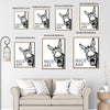 Funny Donkey Nice Ass Canvas Wall Art Humorous Farmhouse Bathroom Decor