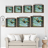Sea Turtle Underwater Window Canvas Print, Be Silly Be Brave Be Kind Coastal Wall Art