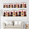 Patriotic Three Labrador Retrievers Canvas Wall Art, 4th of July USA Hat Bandana Dog Canvas Print, Red White Blue Independence Day Farmhouse Decor