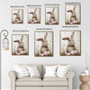Bunny Dandelion Easter Egg Canvas Print