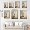 Bunny and Butterfly Meadow Canvas Print, Spring Farmhouse Wall Art