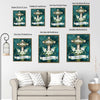 He Is Risen Cross Lily Canvas Wall Art