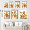 Mother Baby Bunny Painting Easter Eggs Country Watercolor Canvas Wall Art