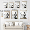 Funny Highland Cow Toilet Paper Hat Canvas Wall Art Farmhouse Bathroom Decor