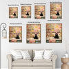 Funny Black Cat Bath Canvas Art | Whimsical Bathroom Wall Decor