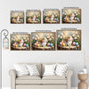Cute Lop‑Eared Bunny Easter Canvas Wall Art