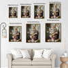 Bunny Reading Bunny Daily Newspaper Pink Toilet Bathroom Canvas Wall Art