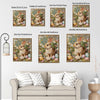 Bunny Pastel Easter Eggs Wildflower Meadow Canvas Wall Art