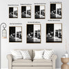 Black & White Split Kitchen Still Life Framed Wall Art Print