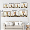 Floral Crown Winking Easter Bunny Canvas Wall Art