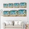 Coastal Turtle Inspirational Quote Beach Wall Canvas Art