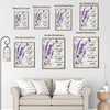 Lavender Butterfly Inspirational Quote Canvas Wall Art, "Let Your Smile Change The World" Rustic Wood Background Floral Print, Farmhouse Motivational Wall Decor
