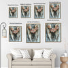 Romantic Flower Angel Wings Wall Print, Antique Floral Angel Wing Canvas for Living Room Bedroom Farmhouse Decor