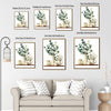 Watercolor Eucalyptus Ceramic Vase Botanical Framed Wall Art Print