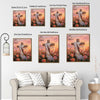 He is Risen Cross White Drape Rose Field Religious Canvas Wall Art