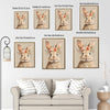 Floral Crown Rabbit Canvas Print