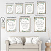 Hechos 16:31 Spanish Christian Framed Wall Art Floral Bible Verse Print