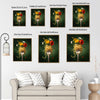 Whimsical Spaghetti Wildflower Still Life Framed Wall Art Print
