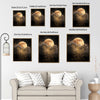 Full Moon Starry Night Sky Canvas Wall Art Celestial Home Decor