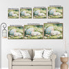 Sleeping White Bunny Easter Canvas Wall Art