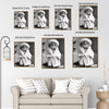 Black And White Cute Tabby Cat In Bathrobe Shower Cap Canvas Wall Art Funny Animal Bathroom Wall Decor