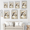 Lop Ear Rabbit Floral Crown Portrait Canvas Wall Art